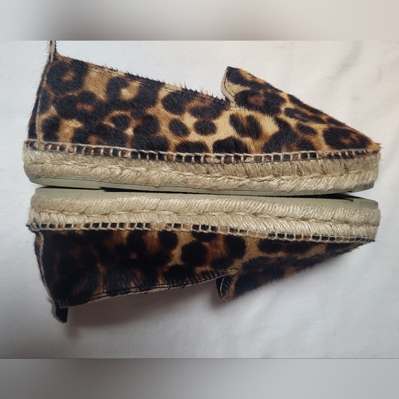 Manebi Accra Espadrille Flats Pony Leopard Size 6.5 Women's Slip On Shoe - Picture 4 of 10